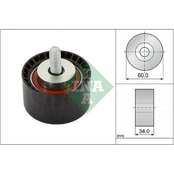 Schaeffler INA 532 0888 10 Umlenk-/Führungsrolle, Zahnriemen
