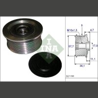 Schaeffler INA 535 0099 10 Generatorfreilauf