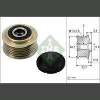 Schaeffler INA 535 0225 10 Generatorfreilauf