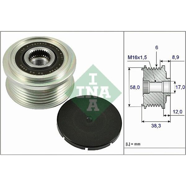 Schaeffler INA 535 0266 10 Generatorfreilauf