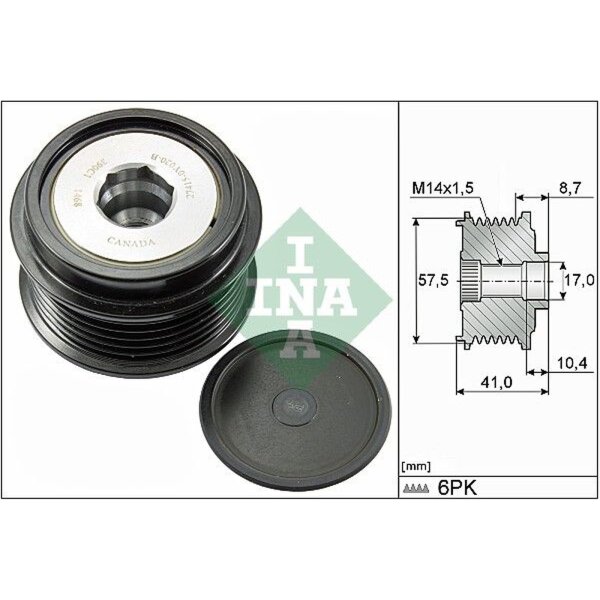 Schaeffler INA 535 0282 10 Generatorfreilauf