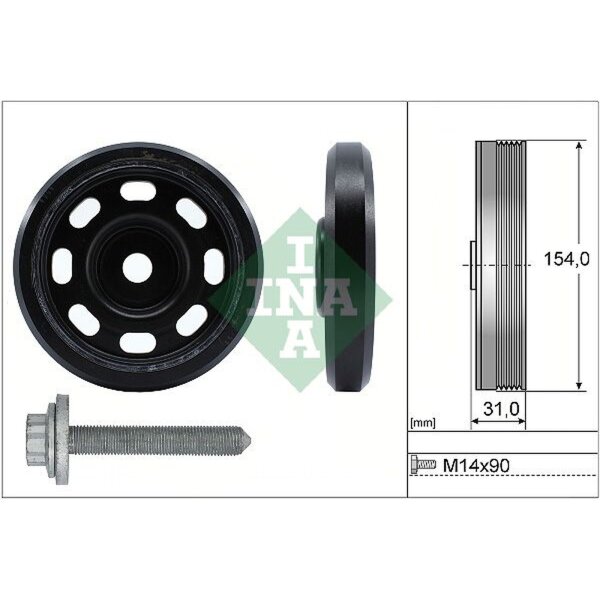 Schaeffler INA 544 0170 20 Riemenscheibe, Kurbelwelle