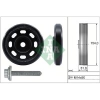 Schaeffler INA 544 0170 20 Riemenscheibe, Kurbelwelle