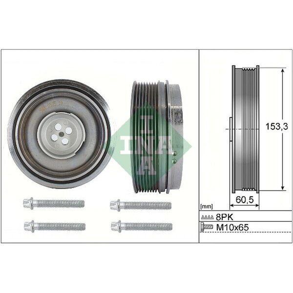 Schaeffler INA 544 0505 20 Riemenscheibe, Kurbelwelle