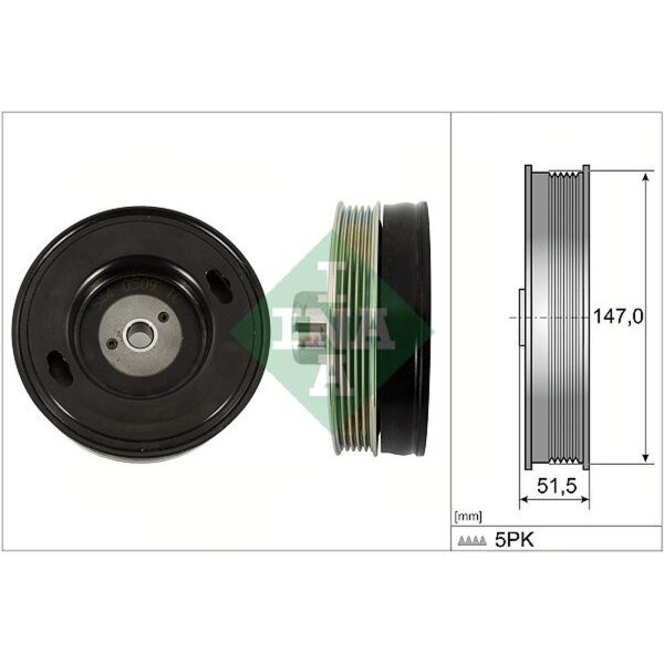 Schaeffler INA 544 0509 10 Riemenscheibe, Kurbelwelle