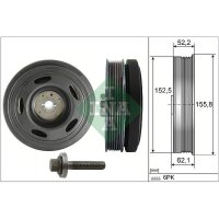 Schaeffler INA 544 0515 20 Riemenscheibe, Kurbelwelle