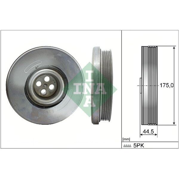 Schaeffler INA 544 0604 10 Riemenscheibe, Kurbelwelle