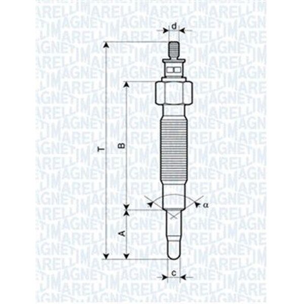 MAGNETI MARELLI 062900037304 Glühkerze