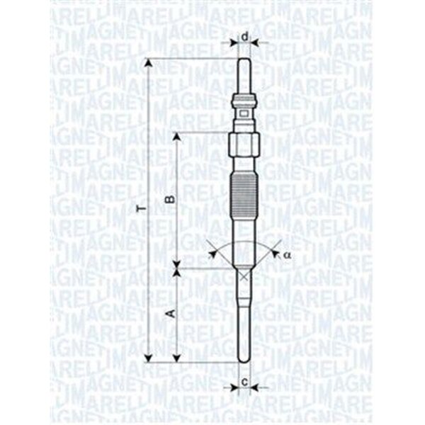 MAGNETI MARELLI 062900079304 Glühkerze