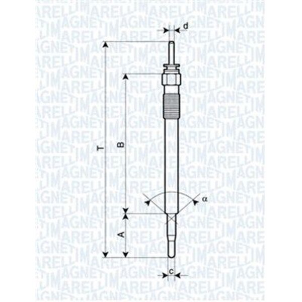 MAGNETI MARELLI 062900086304 Glühkerze