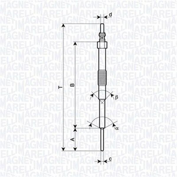 MAGNETI MARELLI 062900129304 Glühkerze