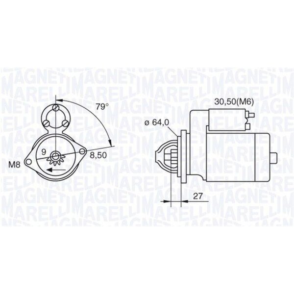 MAGNETI MARELLI 063280045010 Starter