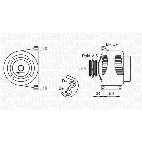 MAGNETI MARELLI 063377027010 Generator