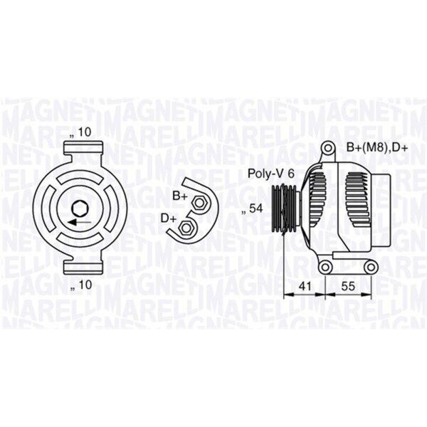MAGNETI MARELLI 063377028010 Generator