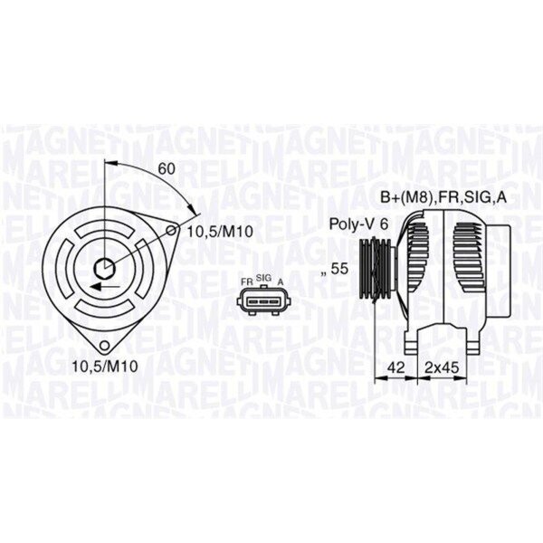 MAGNETI MARELLI 063377416010 Generator
