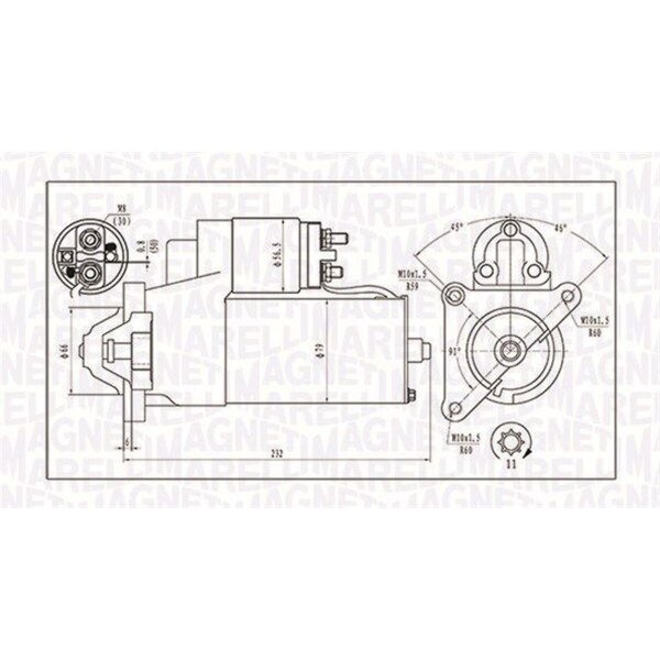 MAGNETI MARELLI 063720373010 Starter