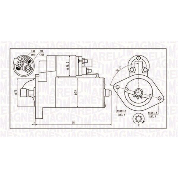 MAGNETI MARELLI 063721135010 Starter