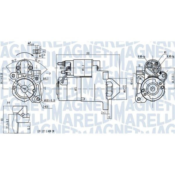 MAGNETI MARELLI 063721273010 Starter