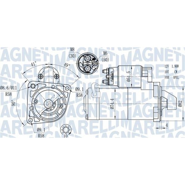 MAGNETI MARELLI 063721428010 Starter