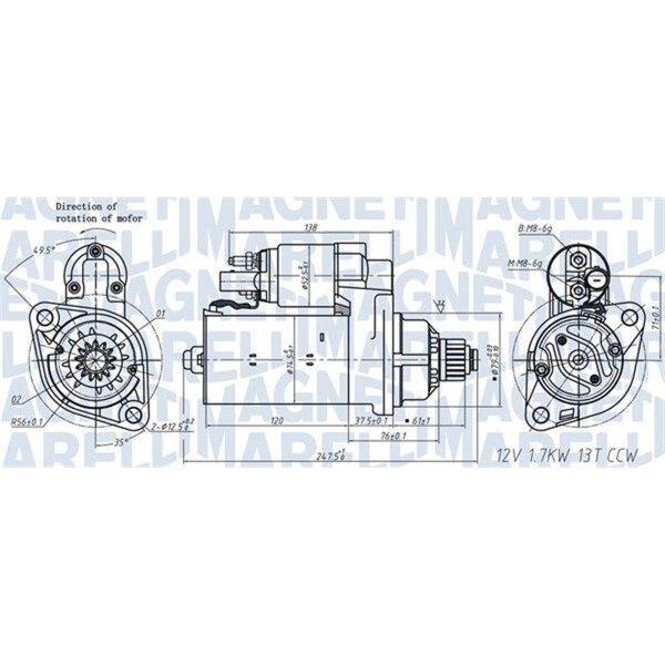MAGNETI MARELLI 063721508010 Starter