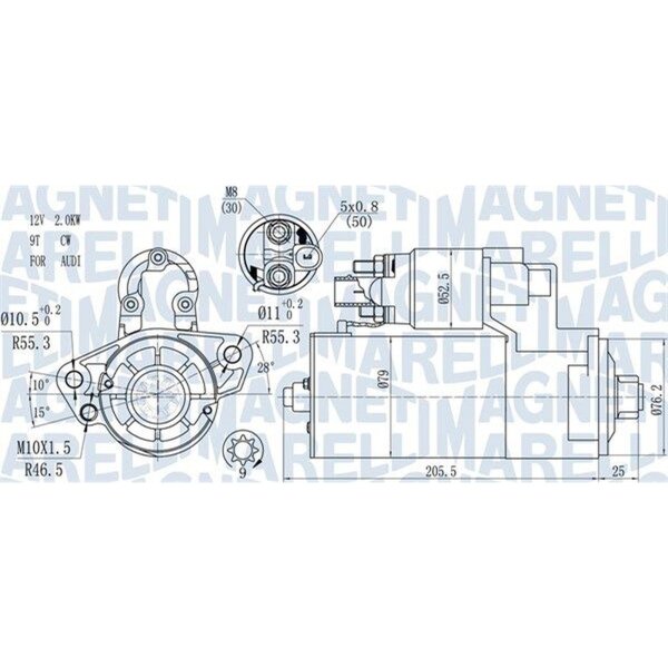 MAGNETI MARELLI 063721521010 Starter