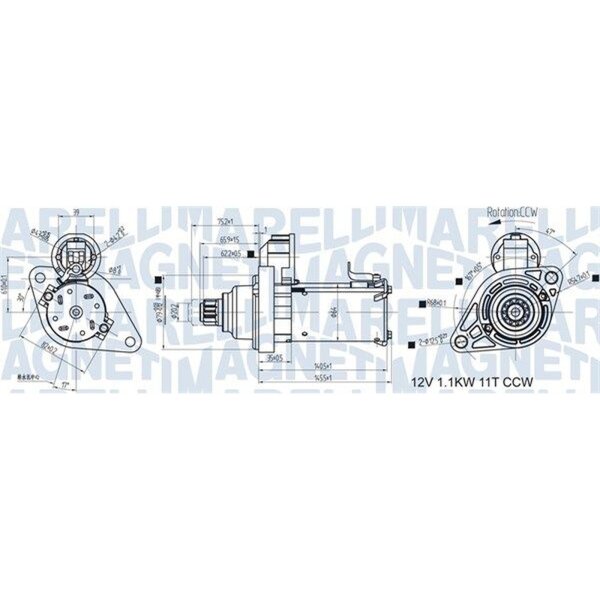 MAGNETI MARELLI 063721533010 Starter