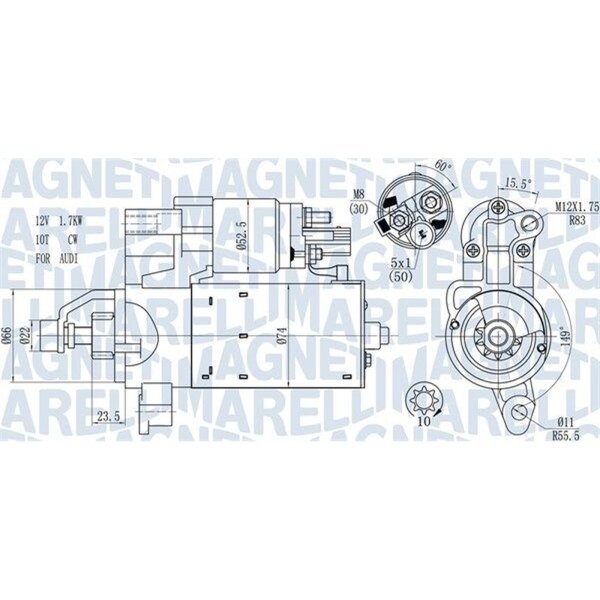 MAGNETI MARELLI 063721563510 Starter