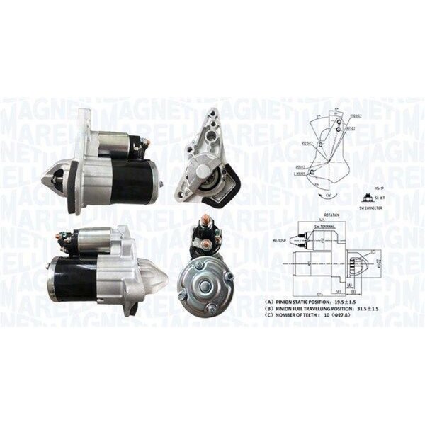 MAGNETI MARELLI 063723537010 Starter