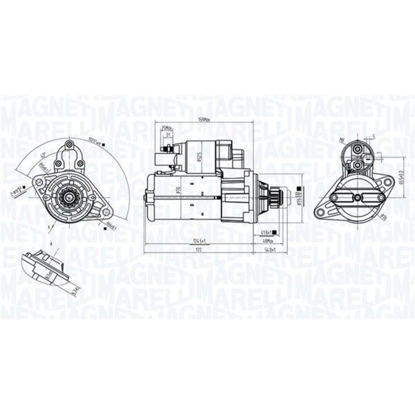 MAGNETI MARELLI 063725561010 Starter