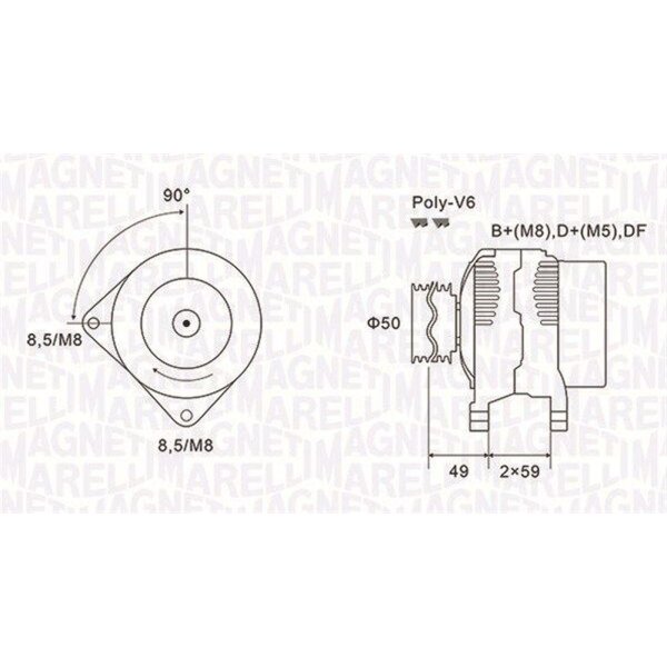 MAGNETI MARELLI 063731147010 Generator