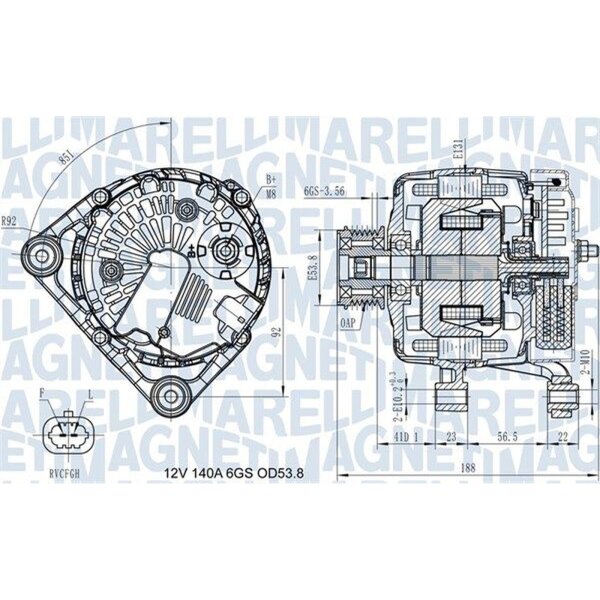 MAGNETI MARELLI 063731406710 Generator