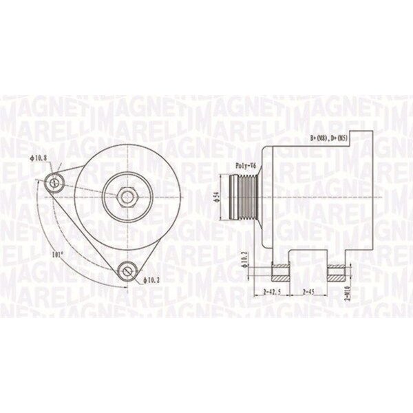 MAGNETI MARELLI 063731553010 Generator