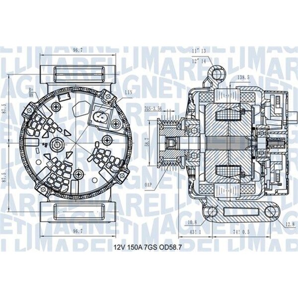 MAGNETI MARELLI 063731557610 Generator
