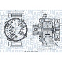 MAGNETI MARELLI 063731557610 Generator