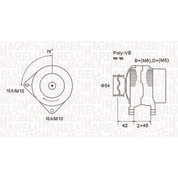 MAGNETI MARELLI 063731564010 Generator