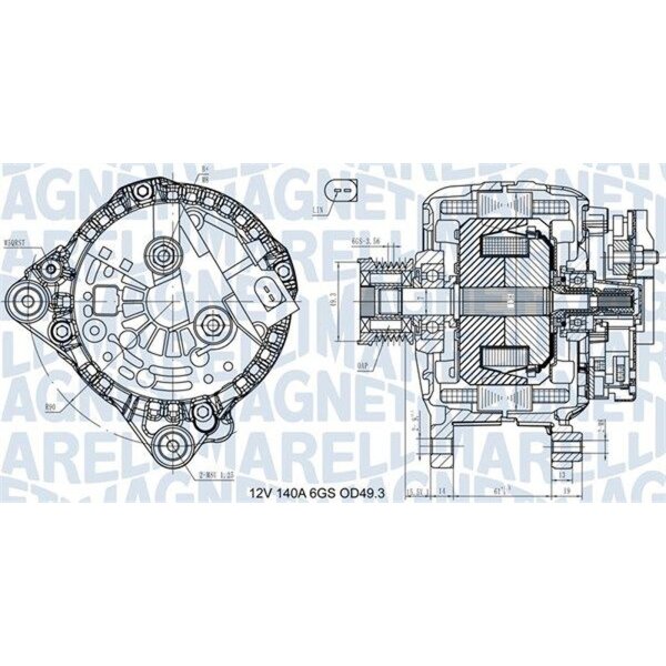 MAGNETI MARELLI 063731576710 Generator