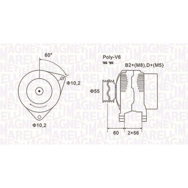 MAGNETI MARELLI 063731577010 Generator