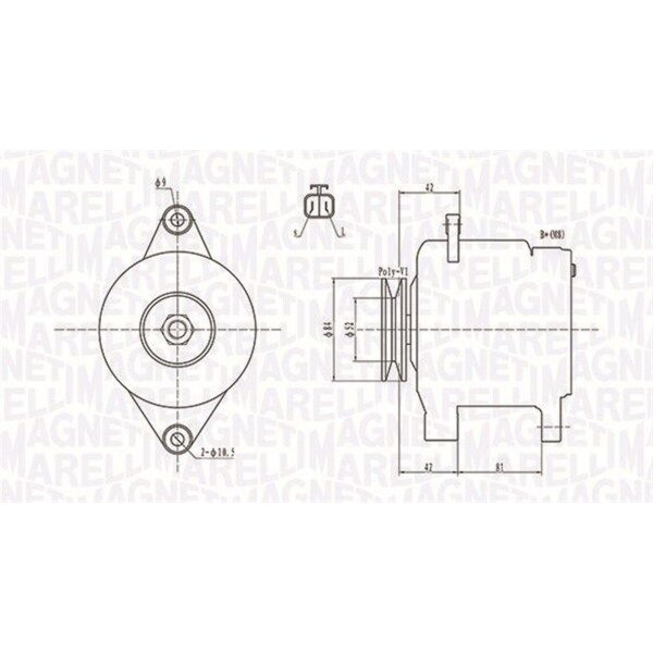 MAGNETI MARELLI 063731615010 Generator