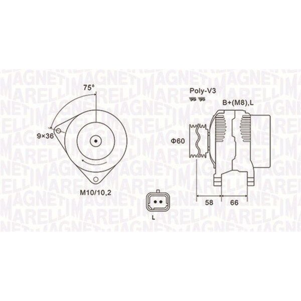 MAGNETI MARELLI 063731637010 Generator