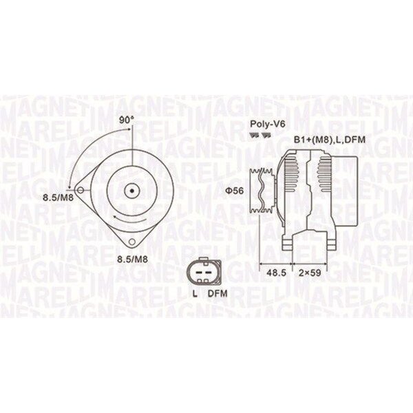MAGNETI MARELLI 063731644010 Generator