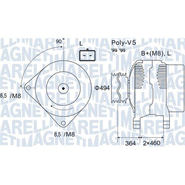 MAGNETI MARELLI 063731645010 Generator