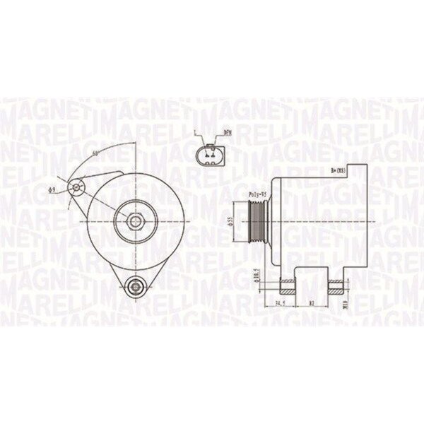 MAGNETI MARELLI 063731664010 Generator