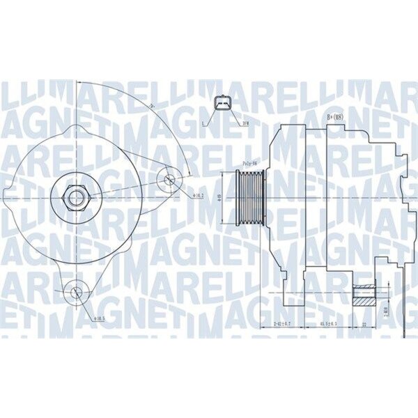 MAGNETI MARELLI 063731665010 Generator