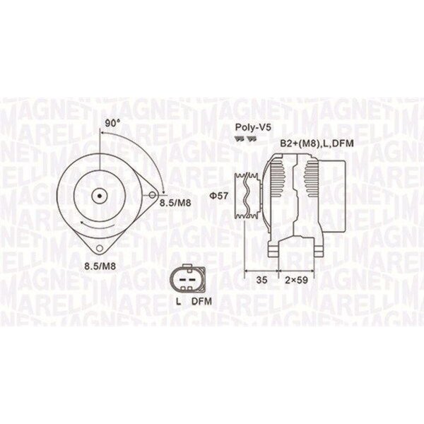 MAGNETI MARELLI 063731675010 Generator