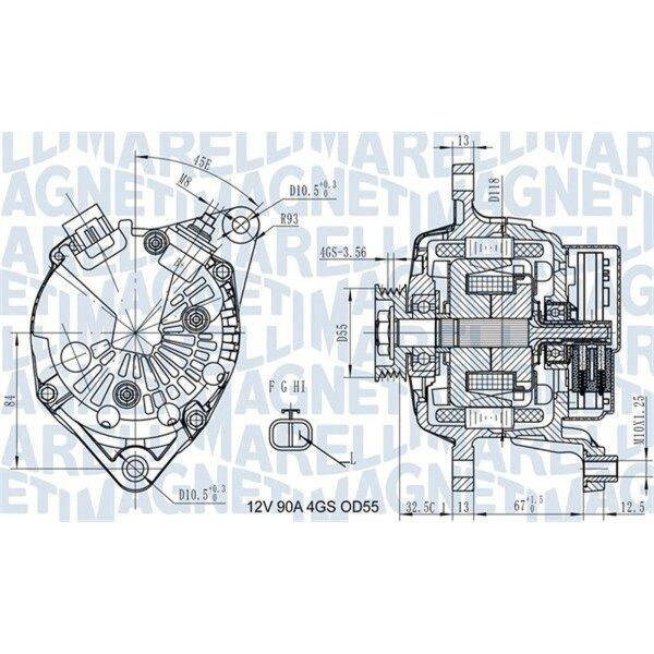 MAGNETI MARELLI 063731725010 Generator