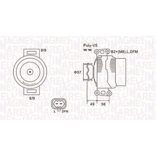 MAGNETI MARELLI 063731740010 Generator