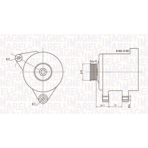 MAGNETI MARELLI 063731747010 Generator