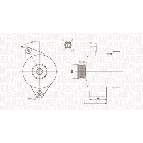 MAGNETI MARELLI 063731796010 Generator