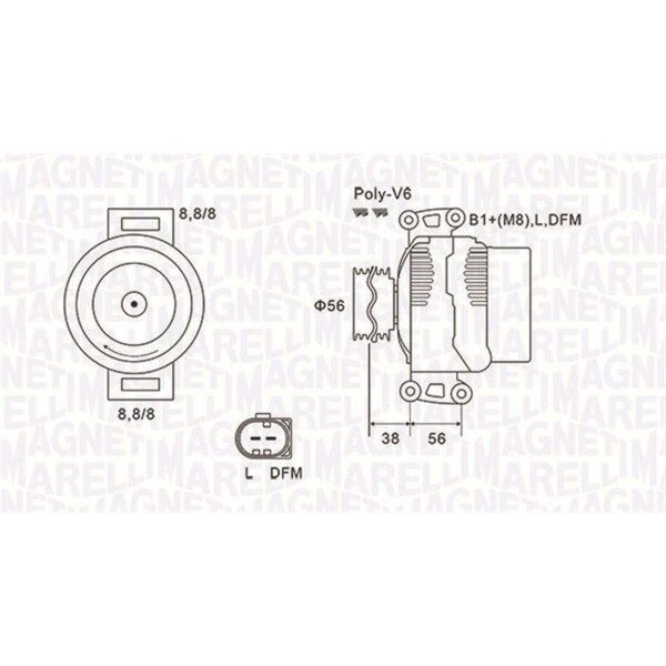 MAGNETI MARELLI 063731811010 Generator
