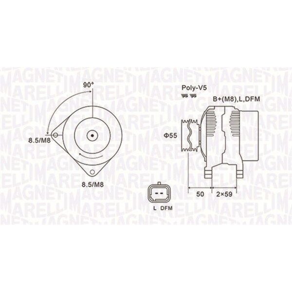MAGNETI MARELLI 063731823010 Generator